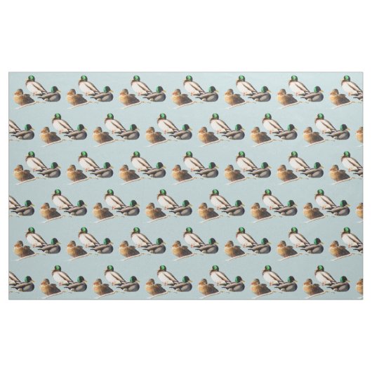 Mallard Ducks Fabric Stof (Fat Quarter)