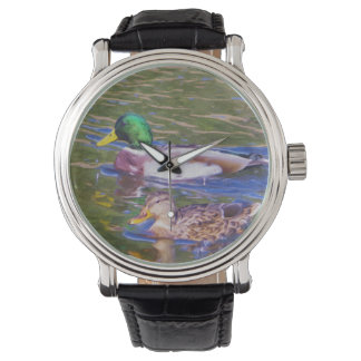 Mallard Ducks Horloge