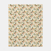 Mallard Ducks in A Forest Pattern  Fleece Deken (Voorkant)