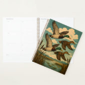 Mallard Ducks in Flight Wildlife Art Planner (Display)