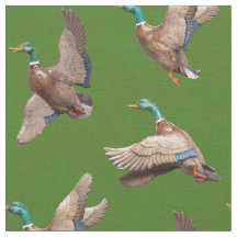 Mallard Ducks Lake House Country Fabric