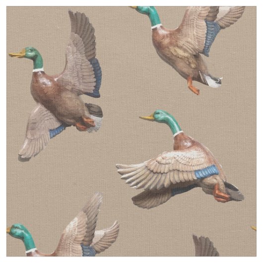 Mallard Ducks Lake House Land Stof (Close Up)