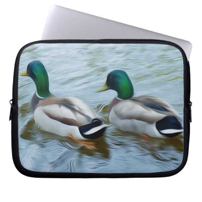 Mallard Ducks Laptop Sleeve (Voorkant)
