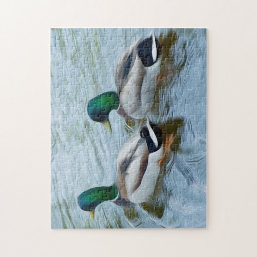 Mallard Ducks Legpuzzel (Verticaal)