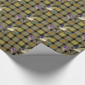 Mallard Ducks op Plaid Cadeaupapier (Hoek)