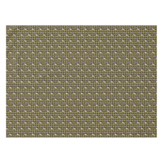 Mallard Ducks op Plaid Tafelkleed (Voorkant (Horizontaal))