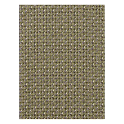 Mallard Ducks op Plaid Tafelkleed (Voorkant)