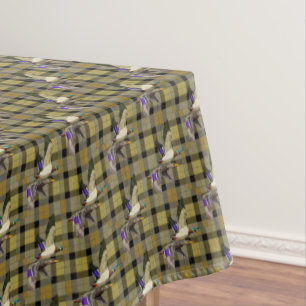 Mallard Ducks op Plaid Tafelkleed