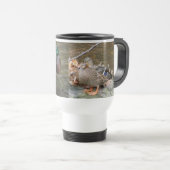 Mallard Ducks Pair Travel Mug Reisbeker (Voorkant rechts)