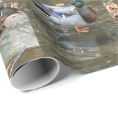 Mallard Ducks Pair Wrapping Paper Cadeaupapier (Rol Hoek)