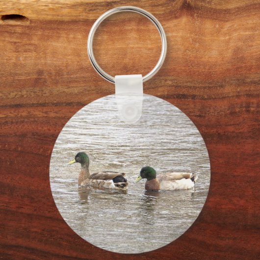 Mallard Ducks Photo Keychain  (Voorkant)