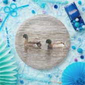 Mallard Ducks Photo Paper Plates Papieren Bordje (Feest)