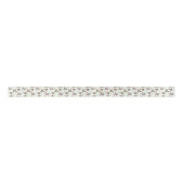 Mallard Ducks Satin Ribbon in White Satijnen Lint (Voorkant)
