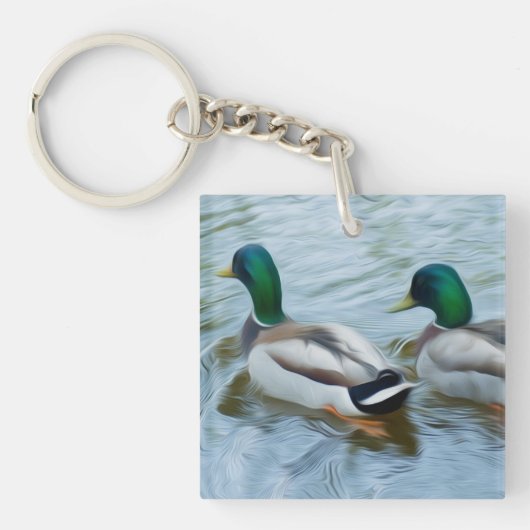 Mallard Ducks Sleutelhanger (voorkant)
