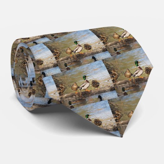 Mallard Ducks Stropdas (Opgerold)