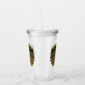 Mallard Ducks vliegen over de hond Acryl Drinkbeker (Links)