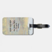 Mallard Ducks vliegen over de hond Bagagelabel (Achterkant horizontaal)