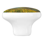 Mallard Ducks vliegen over de hond Keramische Knop (Zijkant)