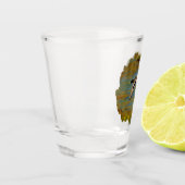 Mallard Ducks vliegen over de hond Shot Glas (Links)