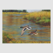 Mallard Ducks Vliegende Vogels Tissuepapier (Voorkant)