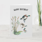 Mallard Ducks voor papa Kaart (Voorkant)