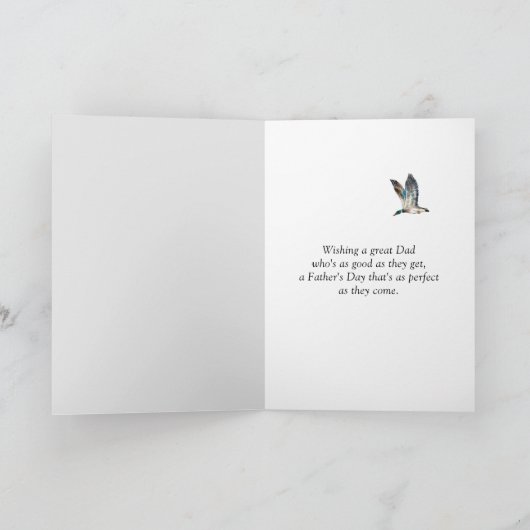 Mallard Ducks voor Vaderdag Kaart (Binnen)