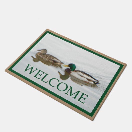 Mallard Ducks - Welkom Deurmat (Schuin)