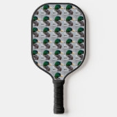 Mallard eend hoofd patroon pickleball paddle (Voorkant)