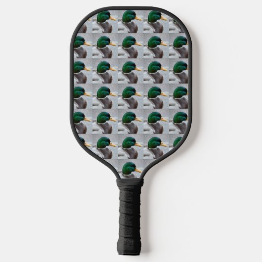 Mallard eend hoofd patroon pickleball paddle (Achterkant)