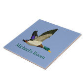 Mallard Eend Kamerbord Tegeltje (Zijkant)
