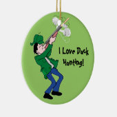 Mallard eend vliegen en jager keramisch ornament (Rechts)