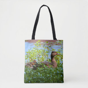 Mallard en Ducklings van Shirley Taylor Tote Bag
