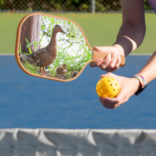 Mallard en kuikens door Shirley Taylor Pickleball Paddle