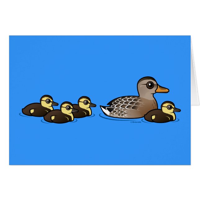 Mallard en vier eenden (Voorkant Horizontaal)