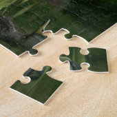 Mallard gespiegeld op groen water legpuzzel (Zijkant)