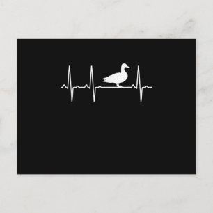 Mallard Heartbeat Gift Voor Mannen Vrouwen Duck Bi Feestdagenkaart