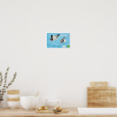 Mallard in de Pond, Goyō Hashiguchi Poster (Keuken)
