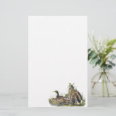 Mallard, John Audubon Briefpapier (Staand voorkant)
