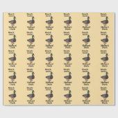 Mallard Kwak-Tastische Eend Cadeaupapier (Vlak)