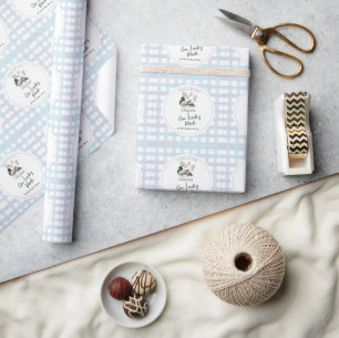 Mallard Lucky Duck 1e verjaardag Cadeaupapier