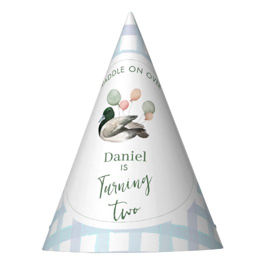 Mallard Lucky Duck Any Age Birthday Feesthoedjes (Voorkant)