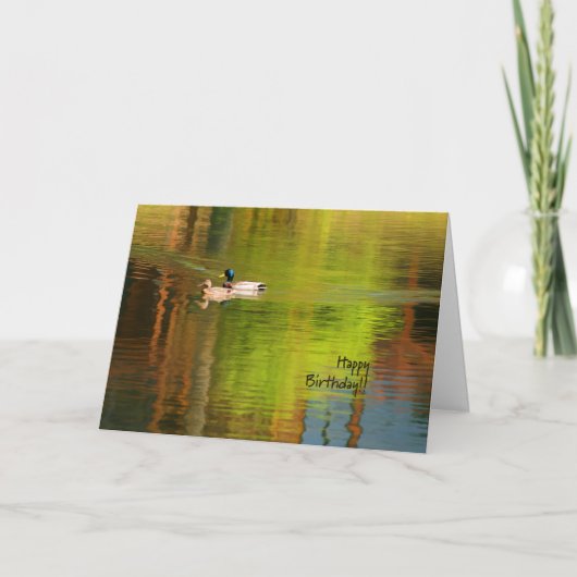 Mallard Pair - Birthday Card Kaart (Voorkant)