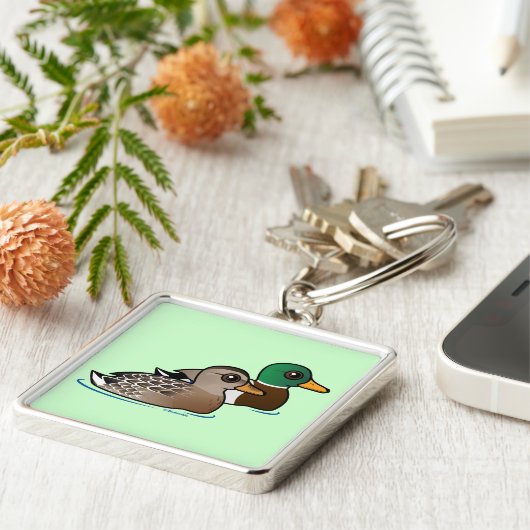 Mallard Pair Sleutelhanger (Zijkant)