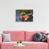 Mallard Portret Canvas Afdruk (Insitu (Woonkamer))