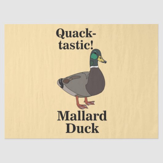 Mallard Quack-Tastic Duck  Tissuepapier (Voorkant)