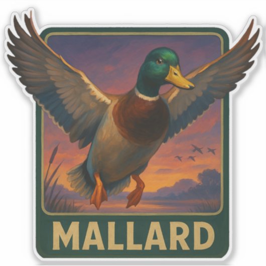 Mallard Sticker (Voorkant)