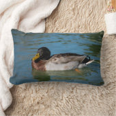 Mallard Swimming Kussen (Deken)