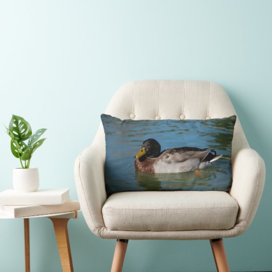 Mallard Swimming Kussen (Stoel)