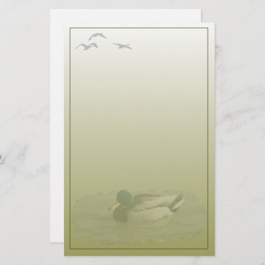 Mallard woerdener op maat gemaakte briefpapier (Voorkant / Achterkant)