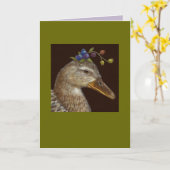 Mallardeeendenkaart Kaart (Gele Bloem)